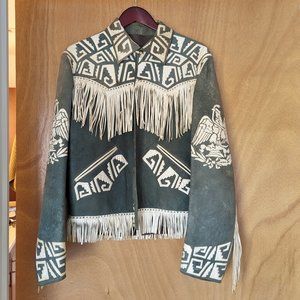 El Caballo Blanco vintage fringe jacket